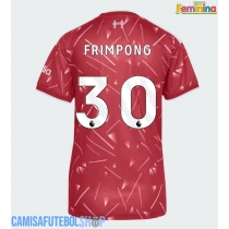 Camisa de time de futebol Liverpool Jeremie Frimpong #30 Replicas 1º Equipamento Feminina 2026-27 Manga Curta